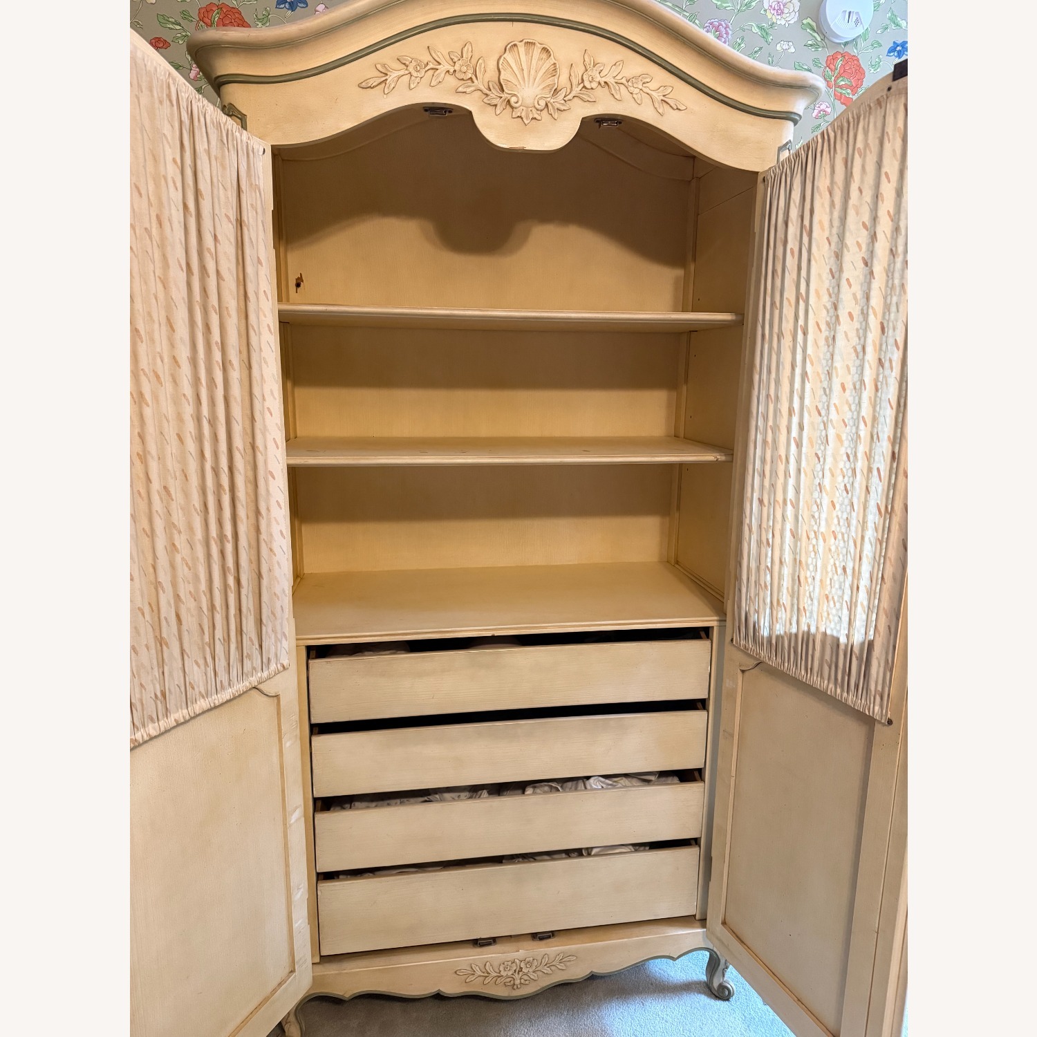 Vintage/Antique  Wood Armoire - image-2