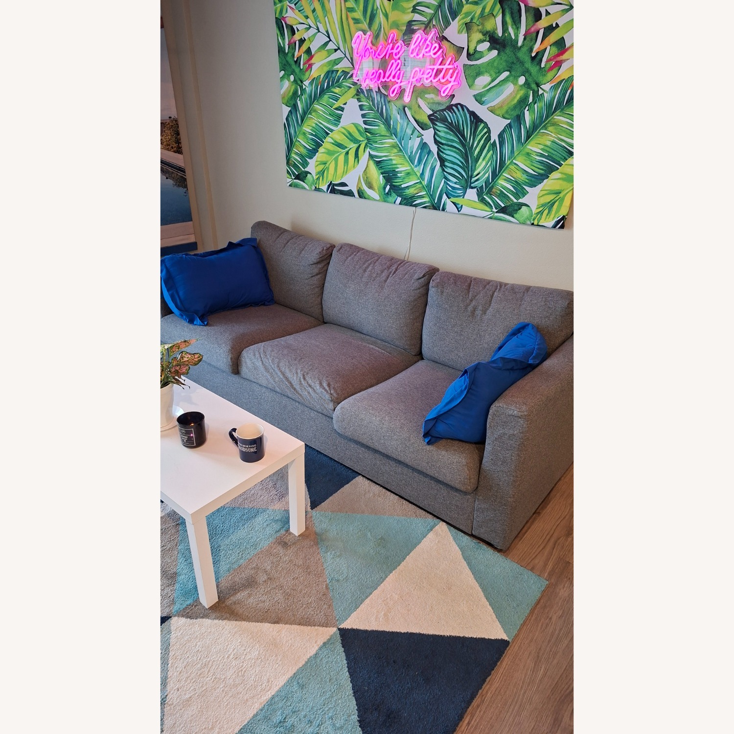 IKEA Finnala Dark Gray Fabric 3+ Seater Sofa - image-2