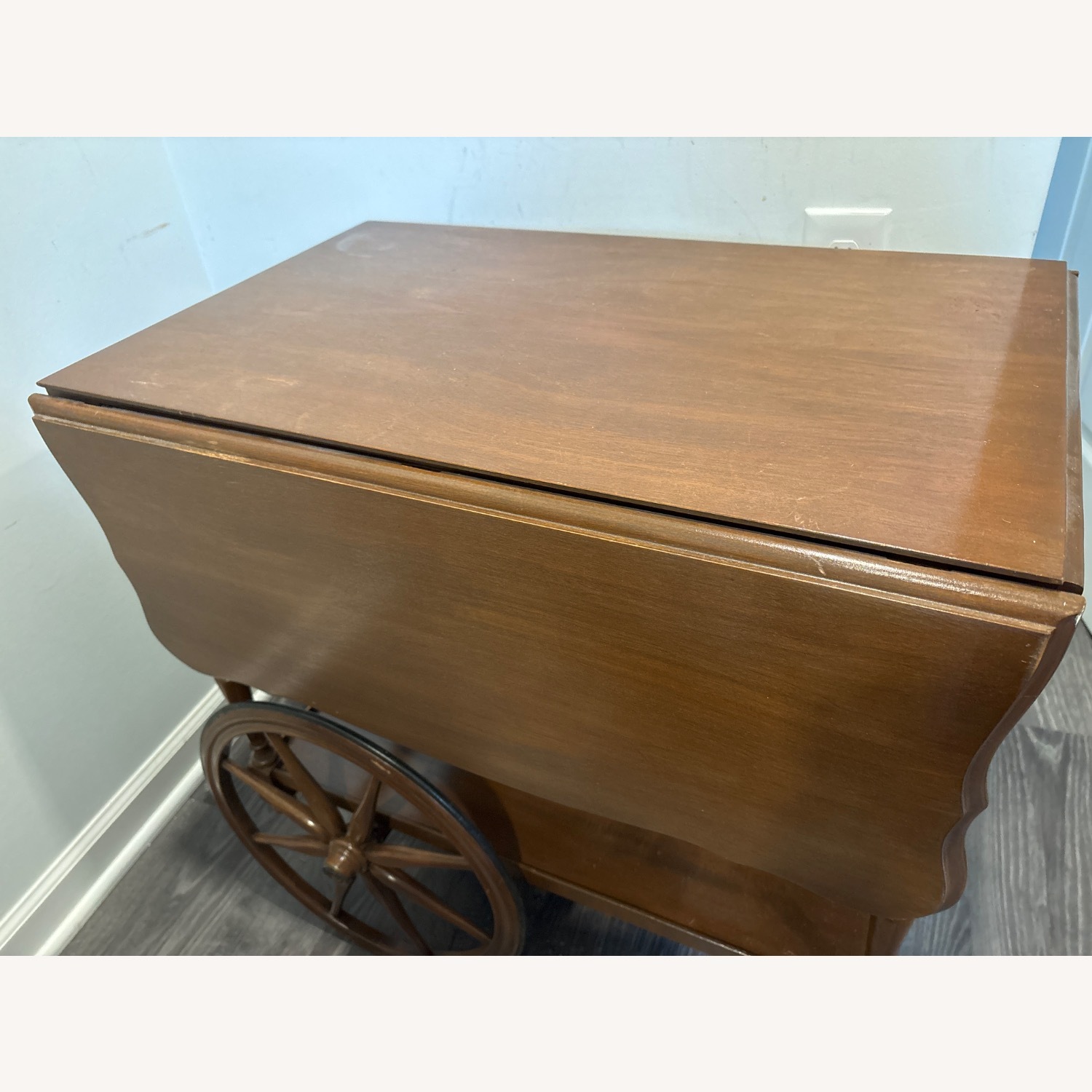 Vintage/Antique Dark Brown Side Table - image-3
