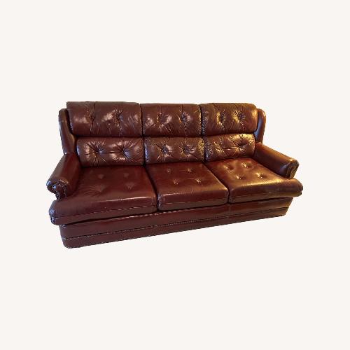 Used Vintage/Antique Leather 3+ Seater Sofa for sale on AptDeco