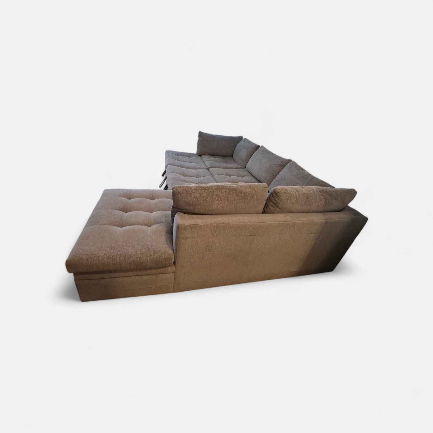 Rooms To Go  Light Gray Fabric 2 Piece Sectional - image-3