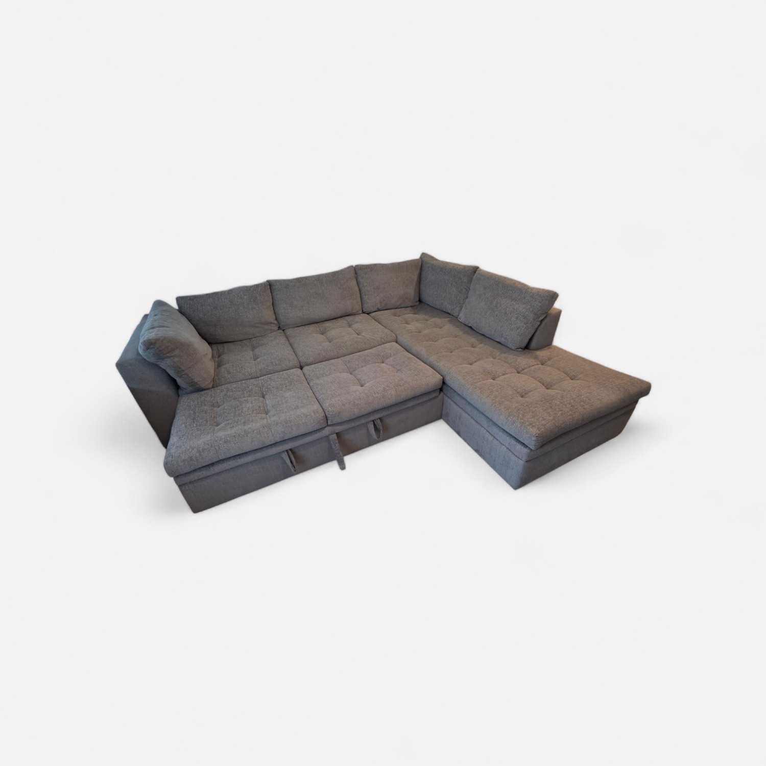 Rooms To Go  Light Gray Fabric 2 Piece Sectional - image-4