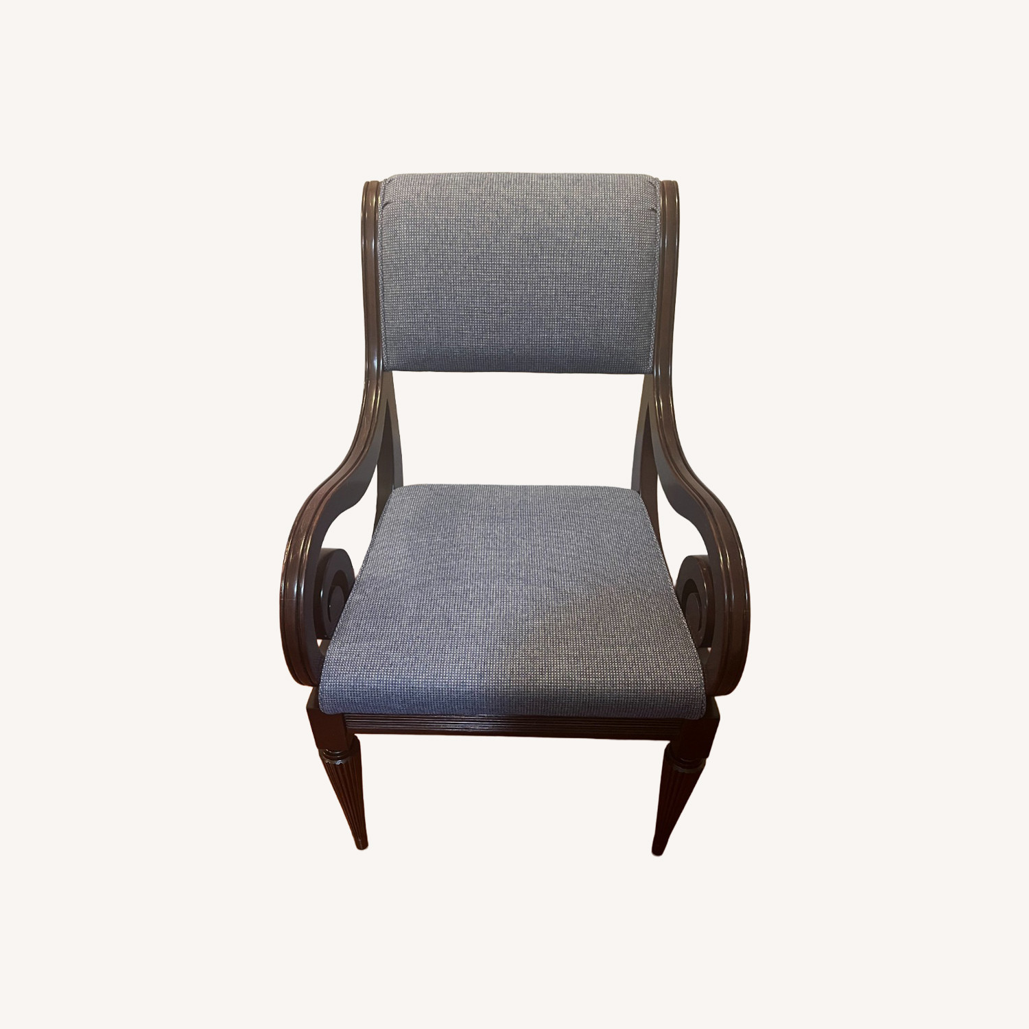 Image of Vintage 1990's Robert Am Stern Scroll Chair