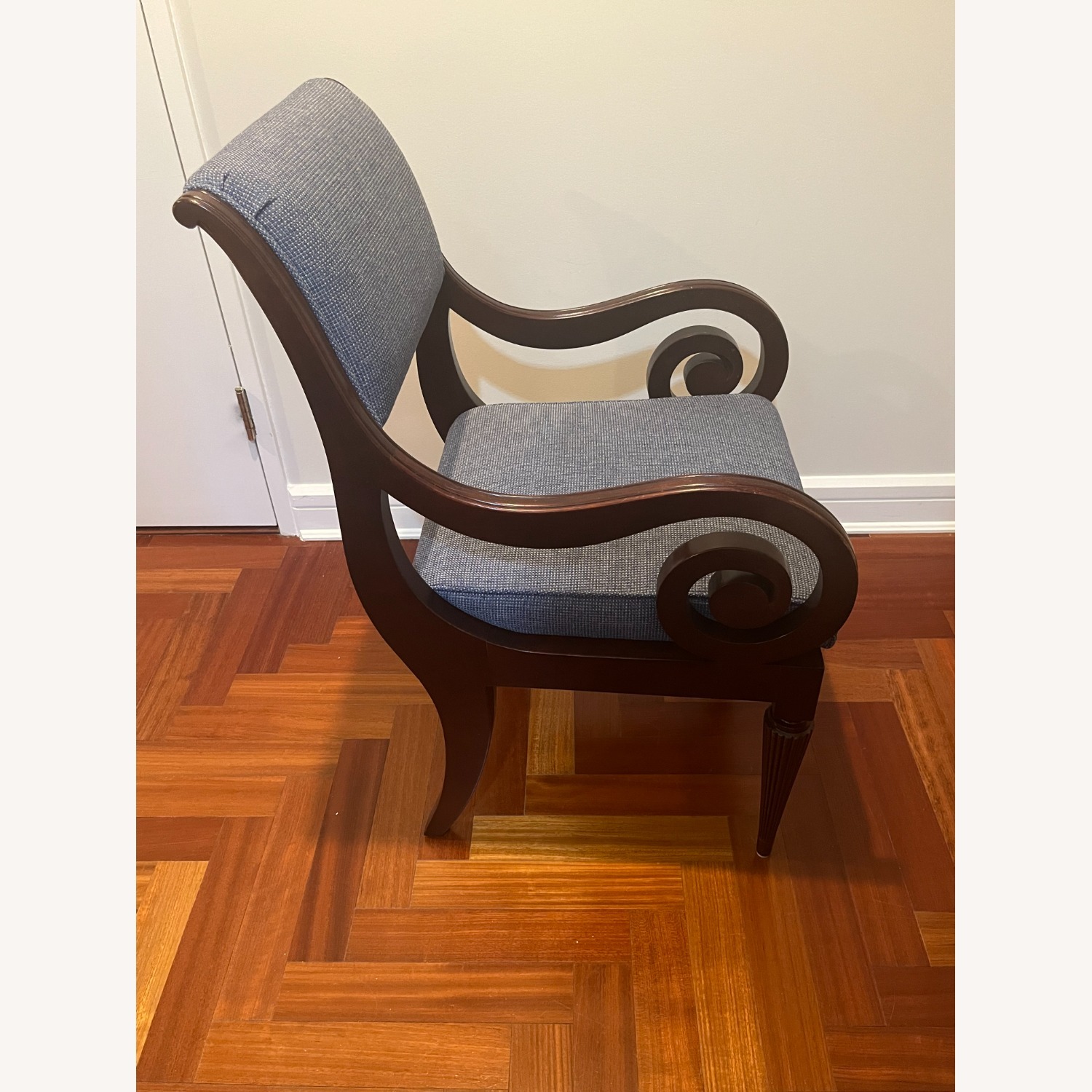 Vintage 1990's Robert AM Stern Scroll Chair - image-1