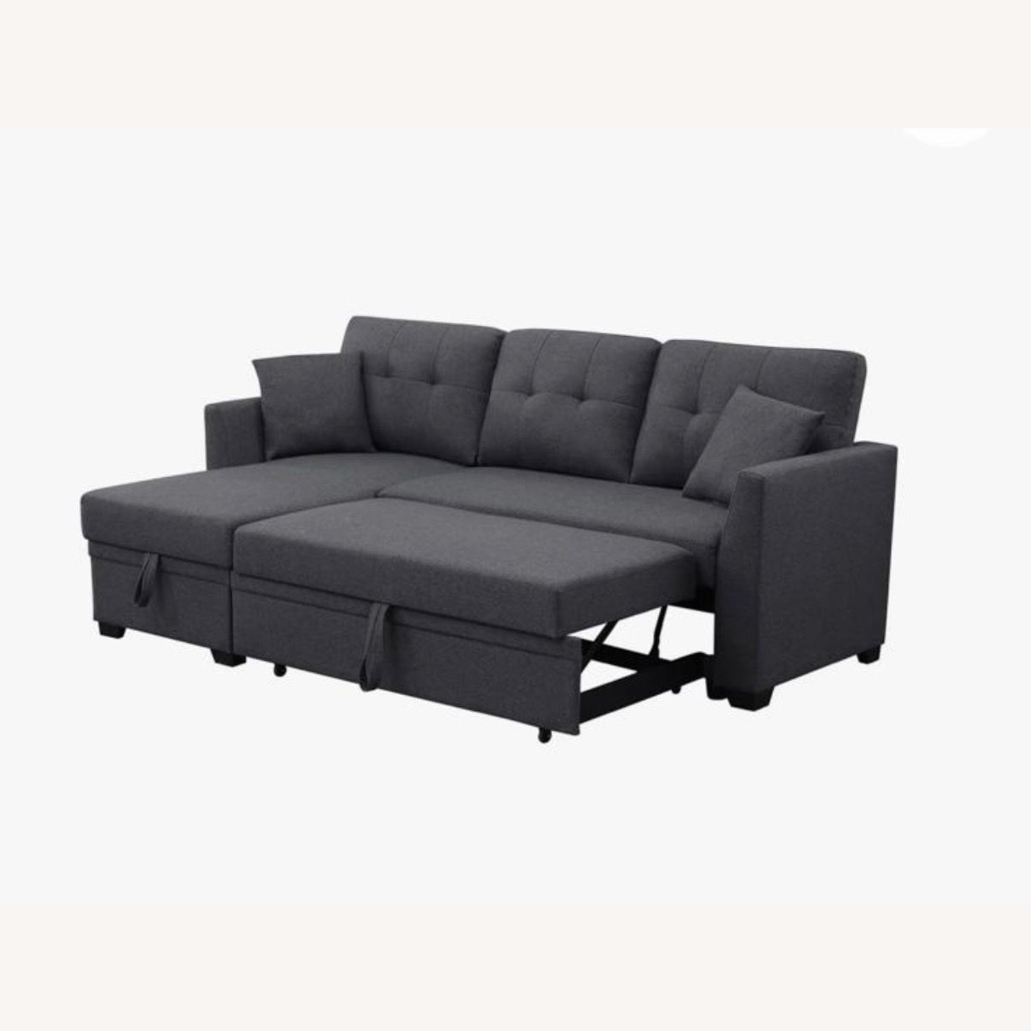 Wayfair Dark Gray Fabric Sleeper Sofa - image-2