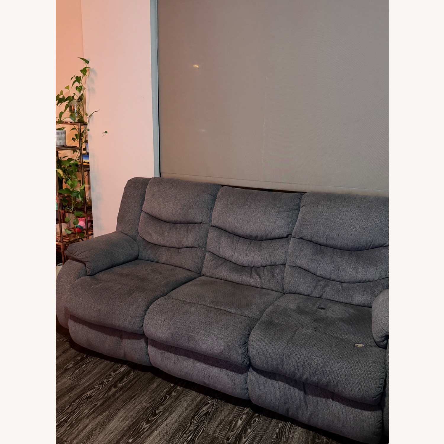Ashley Furniture Light Gray Fabric 3+ Seater Sofa - image-2