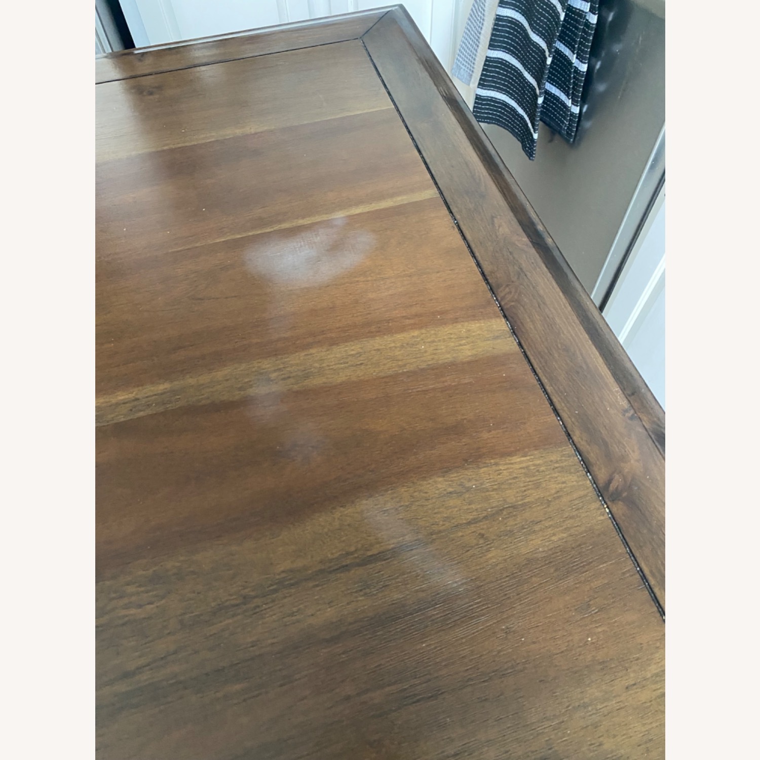 Raymour & Flanigan Dark Brown Wood Dining Set - image-3