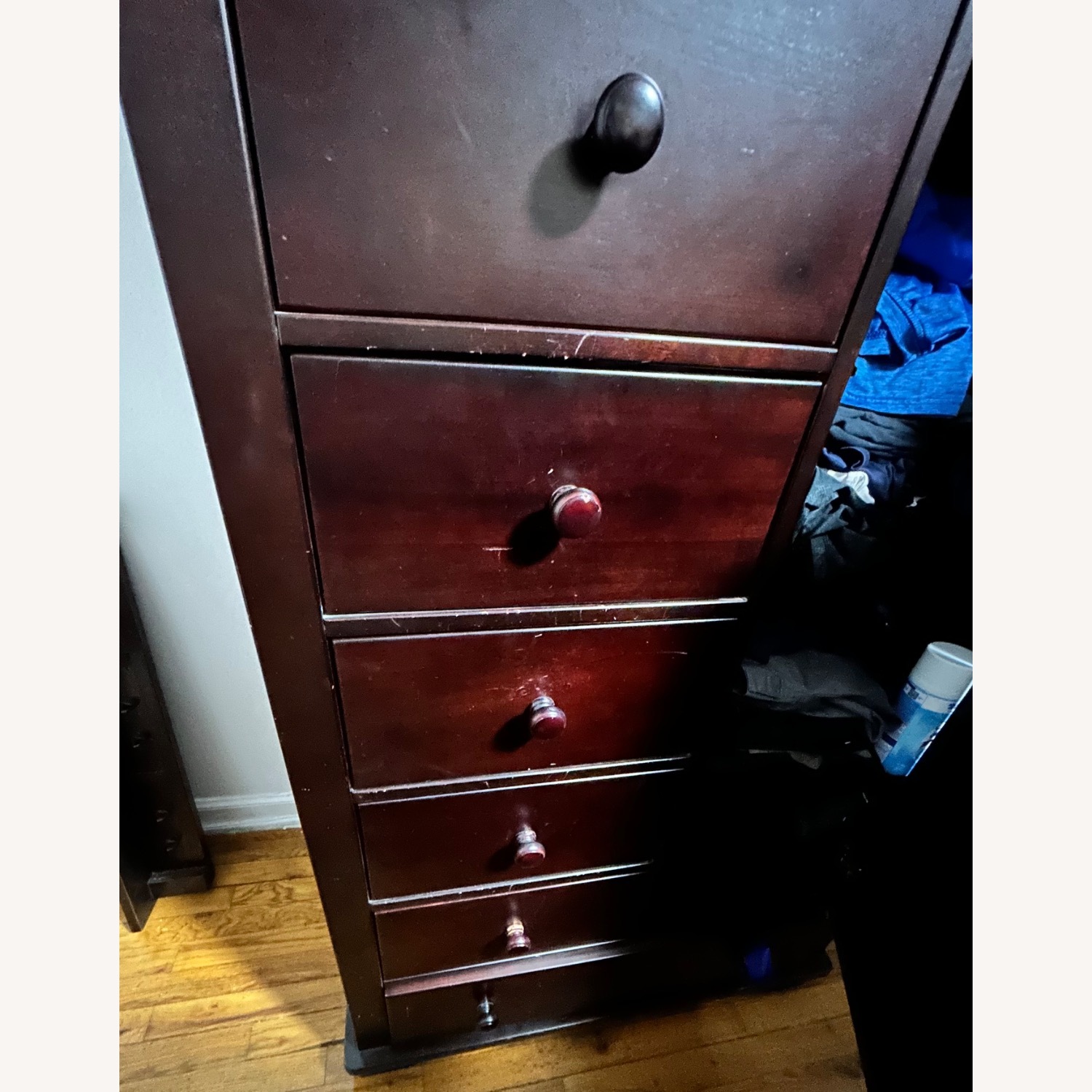 Dark Brown Wool Armoire - image-2