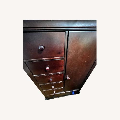 Used Dark Brown Wool Armoire for sale on AptDeco