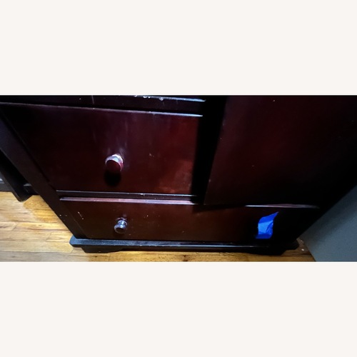 Used Dark Brown Wool Armoire for sale on AptDeco