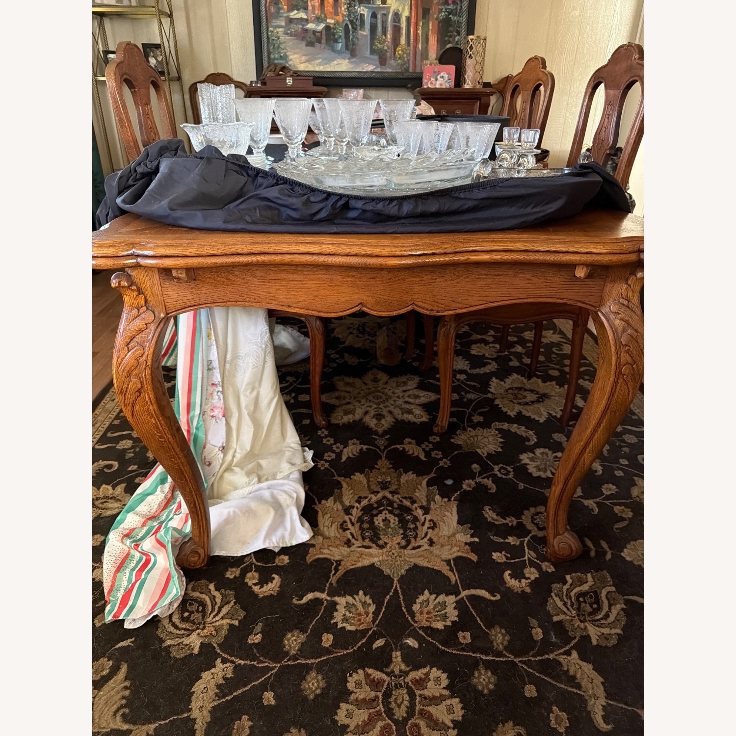 Vintage/Antique Natural Wood Dining Sets - image-1