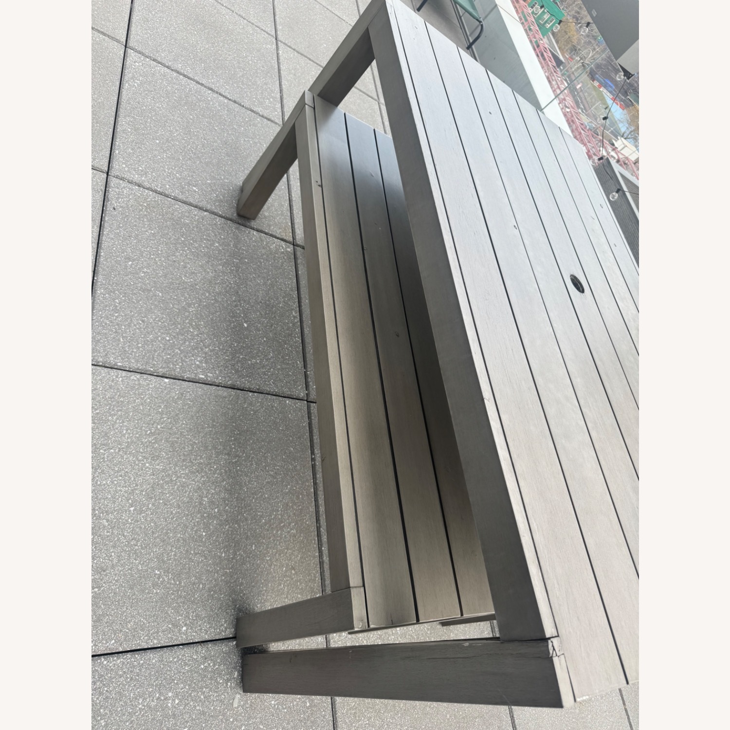 CB2 Matera Outdoor Dining Table + Benches - image-4