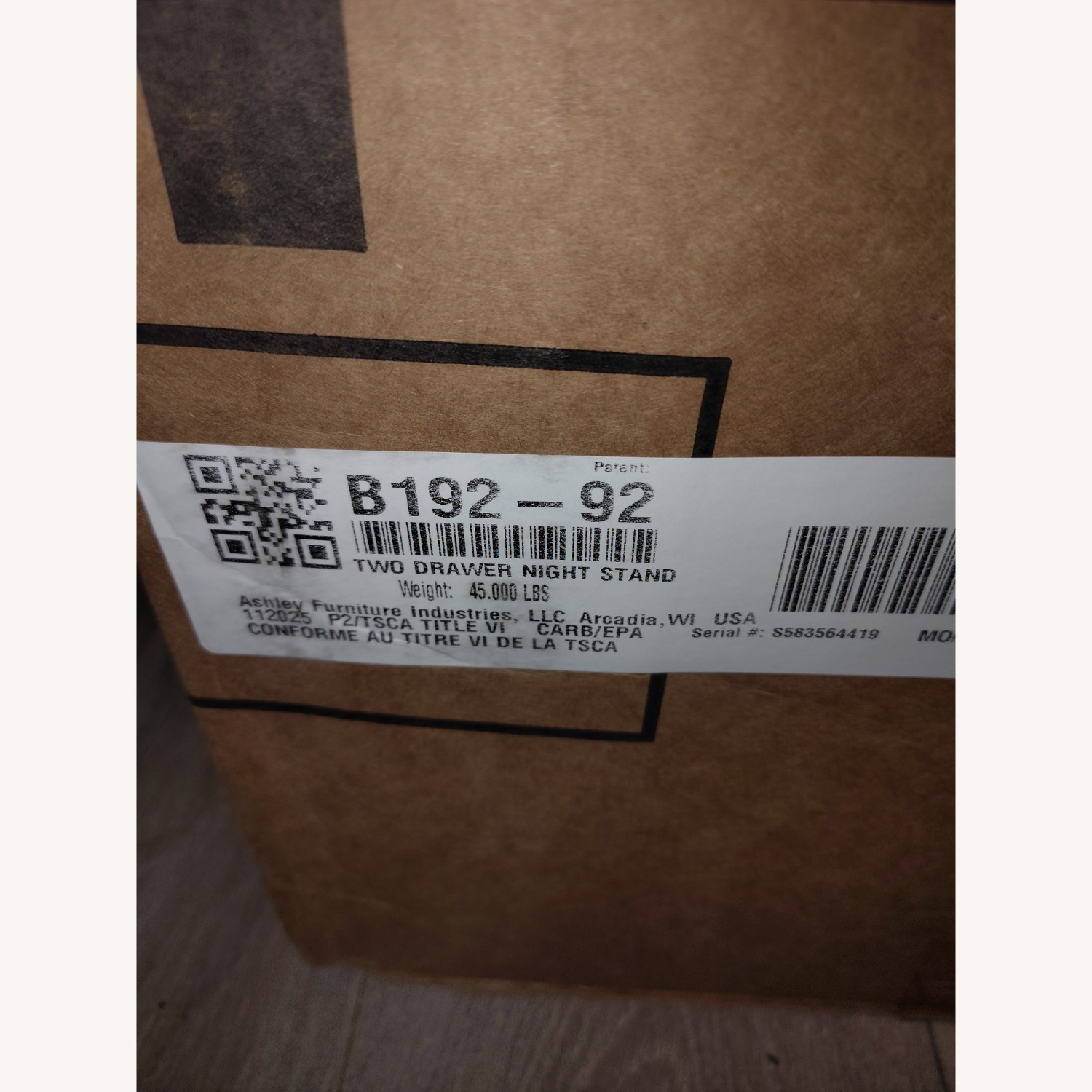 Ashley Furniture White Wood Wall Mirror - image-2