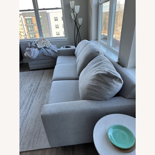 Used Bassett Light Gray 3+ Seater Sofa for sale on AptDeco