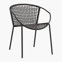 CB2 Sophia Black Plastic Patio Furniture