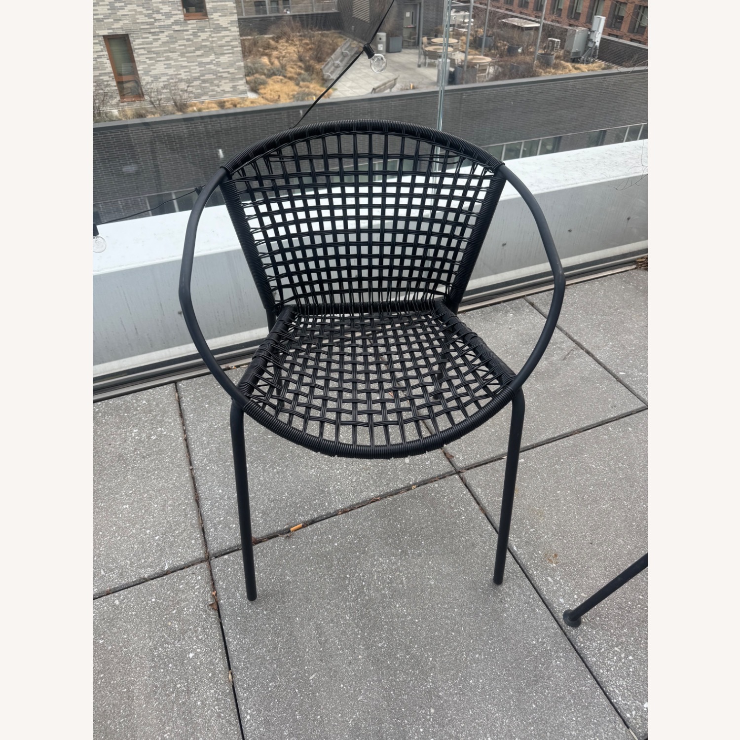 CB2 Sophia Black Plastic Patio Furniture - image-2