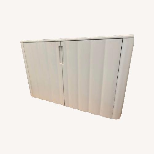 Used Urban Outfitters White Wood Media Storage for sale on AptDeco