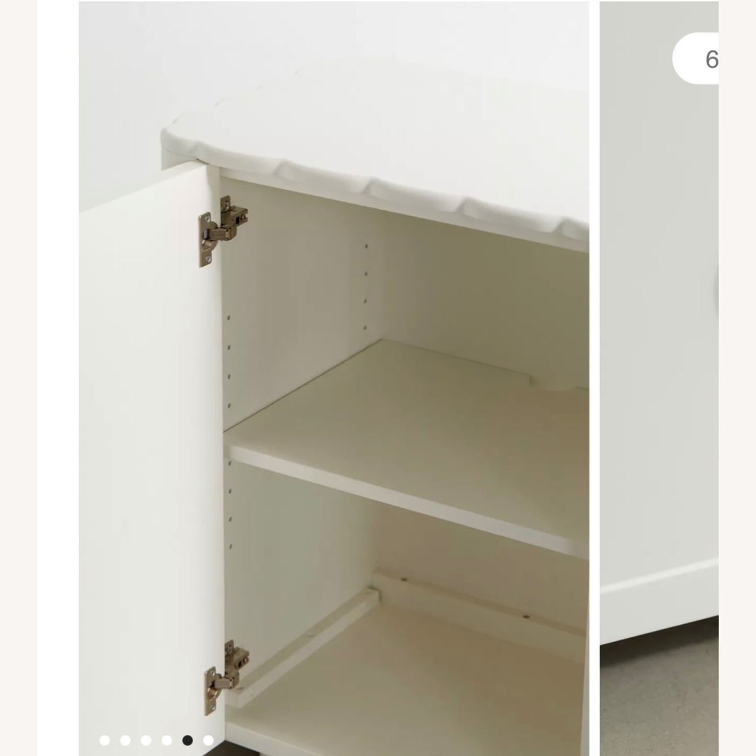 Urban Outfitters White Wood Media Storage - image-3