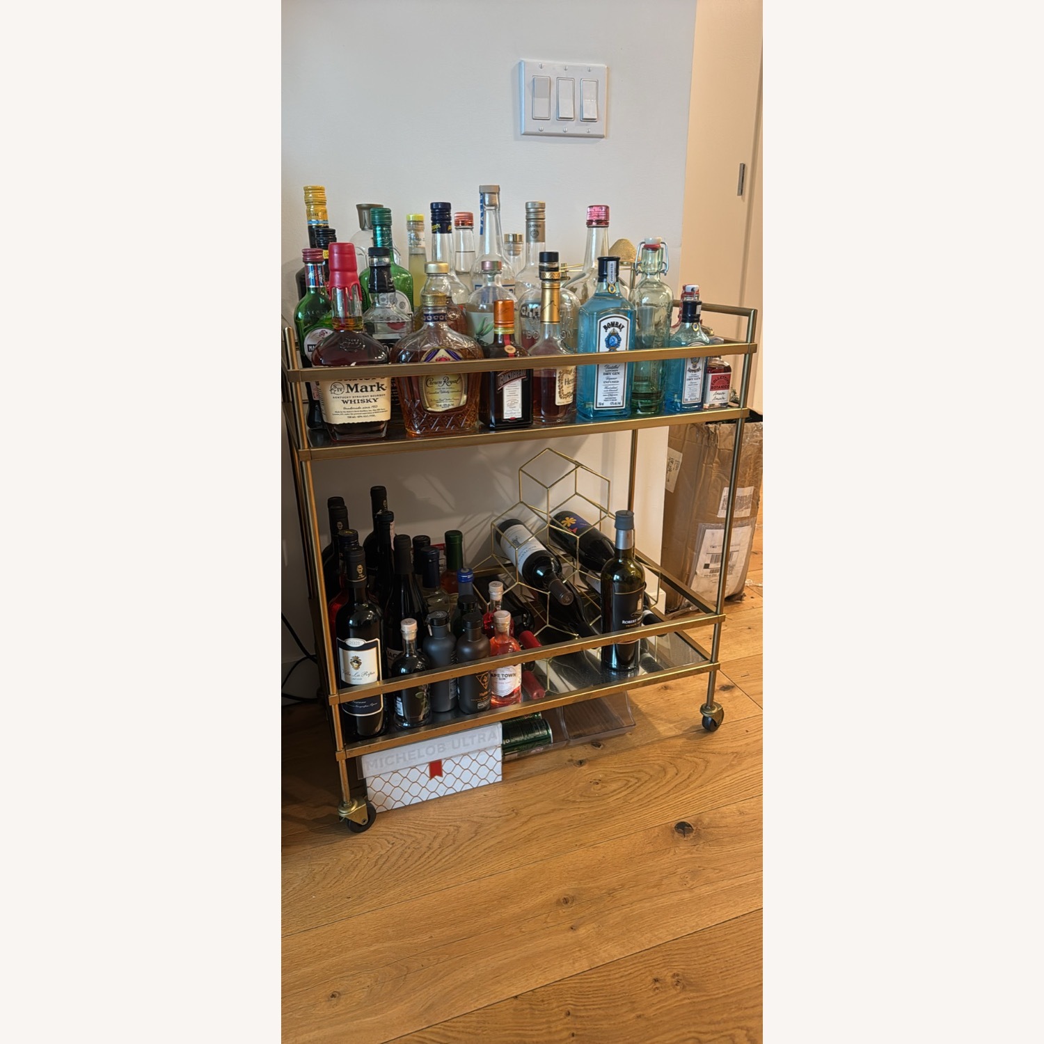 West Elm Gold Terrace Bar Cart (28") - image-2