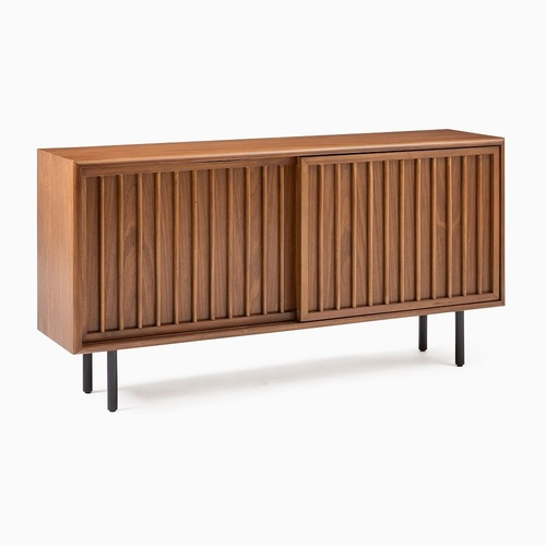 Used West Elm Slatted Shallow Media Console (48") for sale on AptDeco