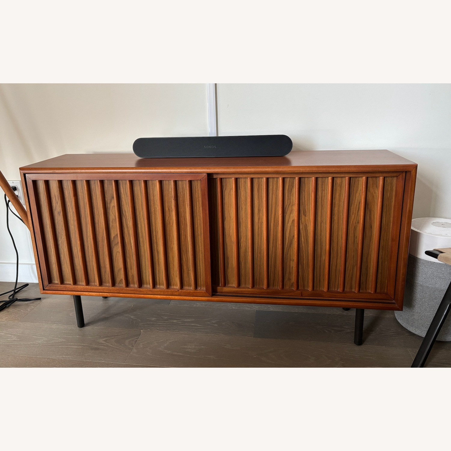 West Elm Slatted Shallow Media Console (48") - image-1