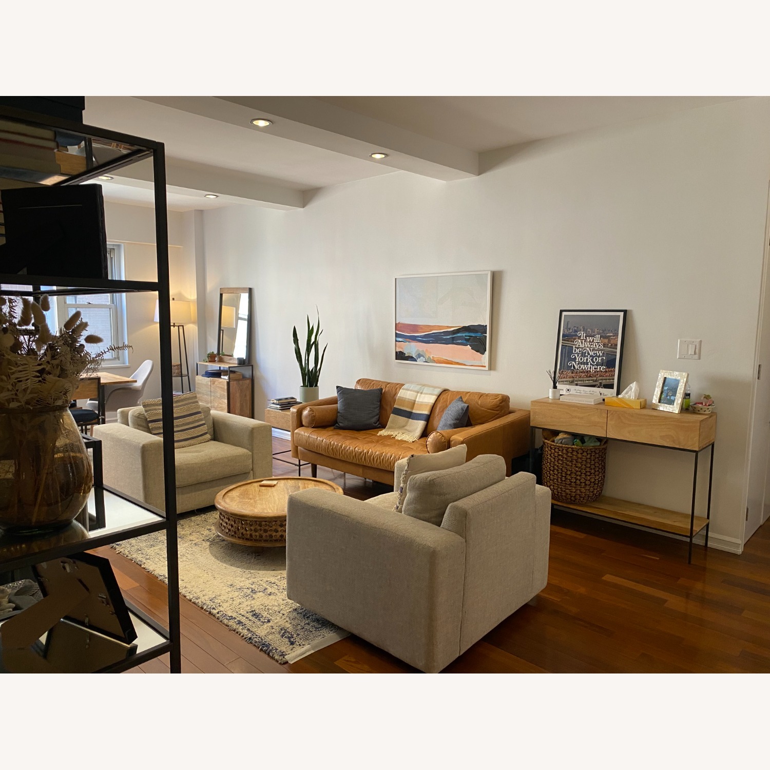 Poly and Bark Napa Natural Leather 3+ Seater Sofa - image-2