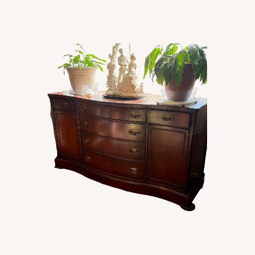 Used Dark Brown Wood Sideboard for sale on AptDeco