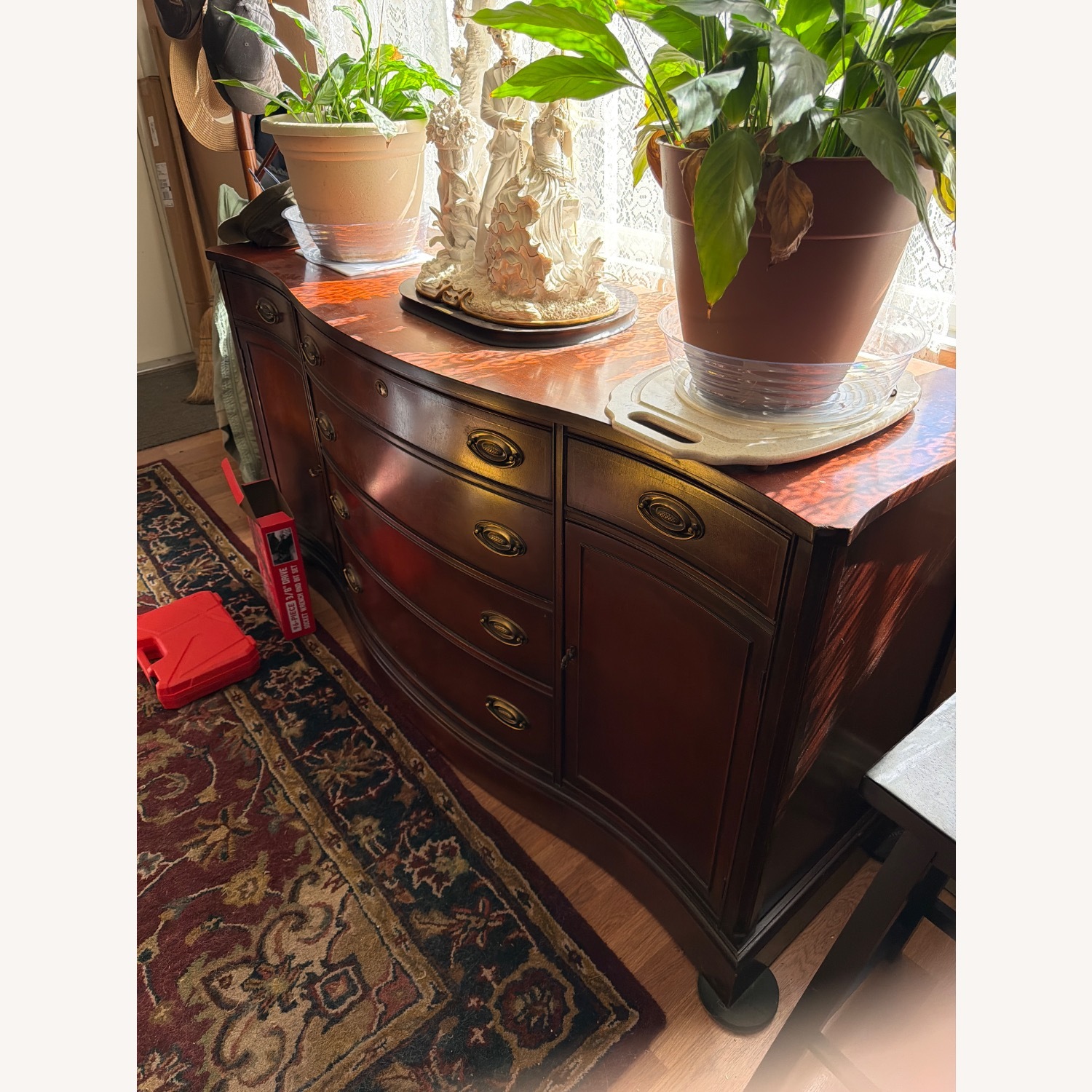 Dark Brown Wood Sideboard - image-2