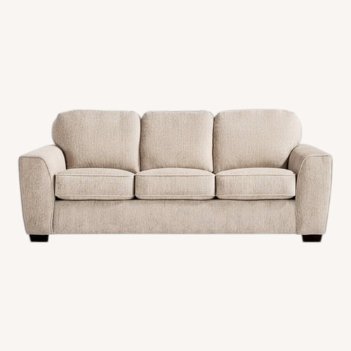 Used Rooms To Go Wilcox Beige Sofa for sale on AptDeco