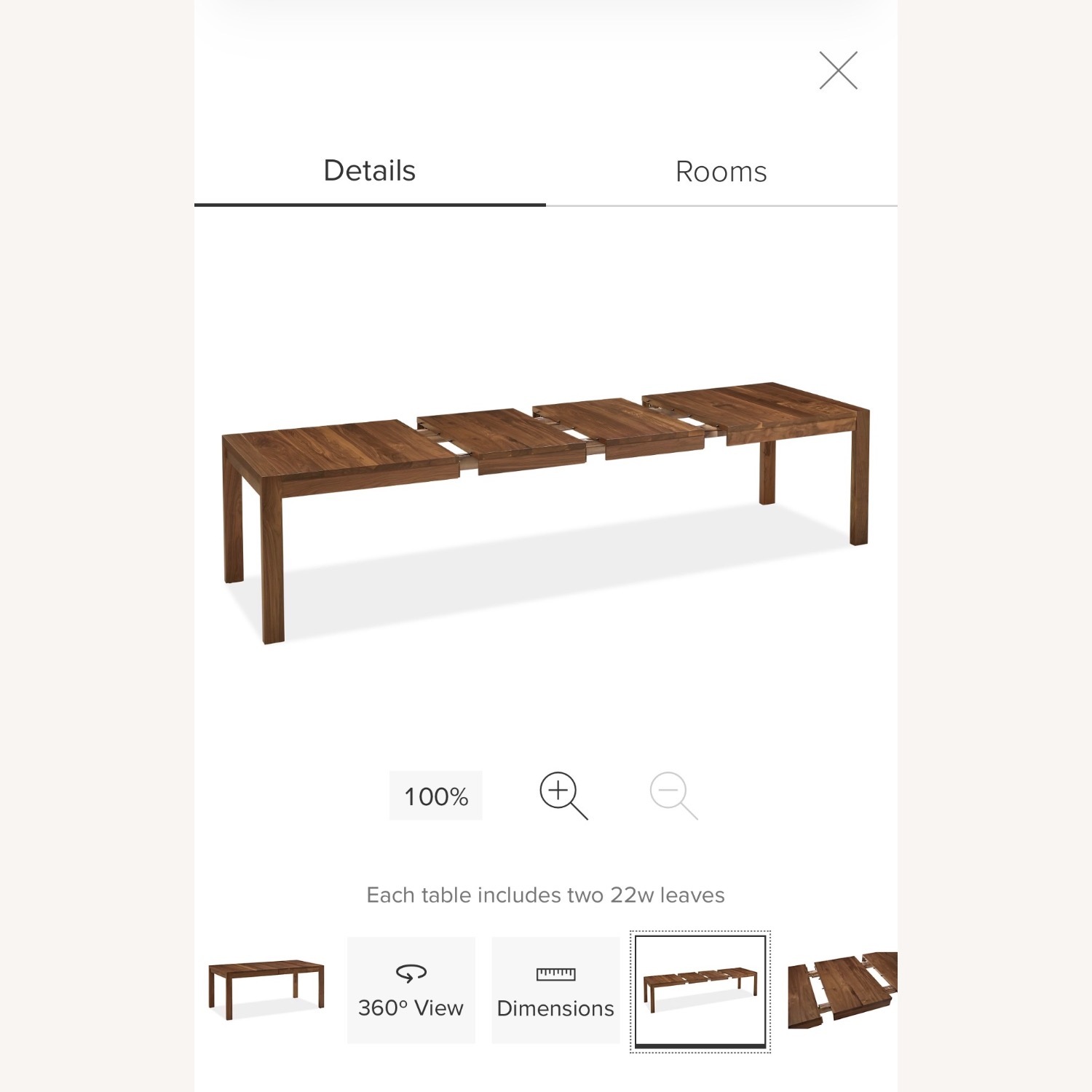 Room & Board Walsh Walnut Wood Dining Table - image-9