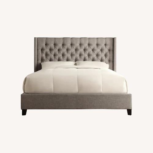 Used Joss & Main Simmons King Upholstered Wingback Bed for sale on AptDeco