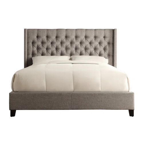 Used Joss & Main Simmons King Upholstered Wingback Bed for sale on AptDeco
