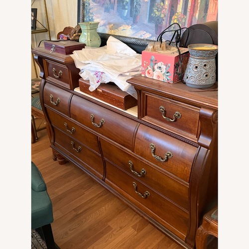 Used Stanley Furniture Dark Brown Wood Dresser for sale on AptDeco