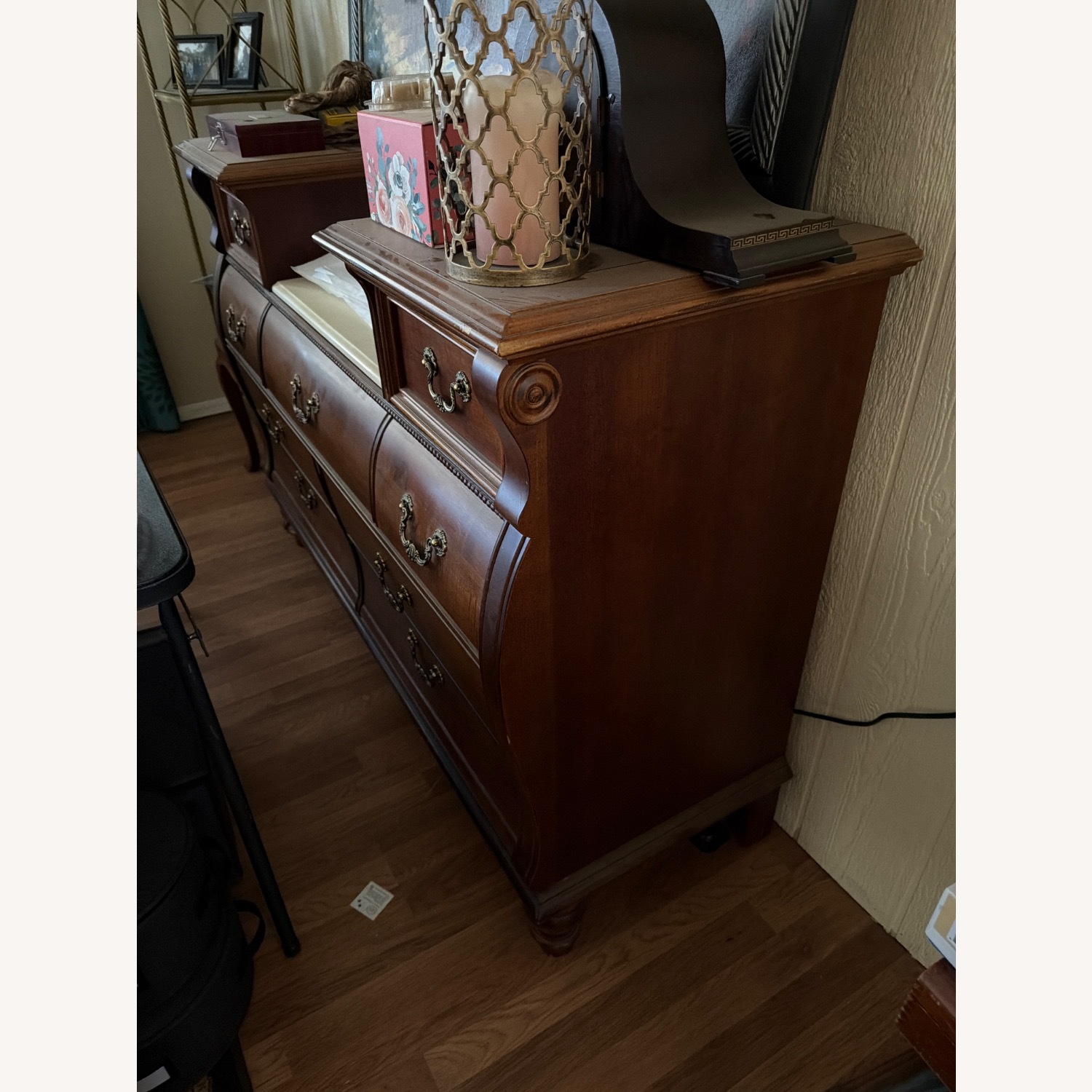 Stanley Furniture Dark Brown Wood Dresser - image-2