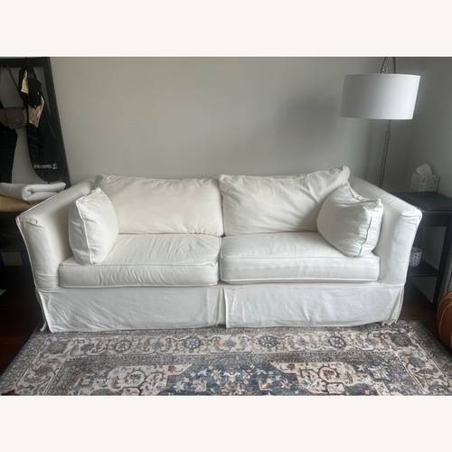 Used Rowe Derby Slipcovered Sleeper Sofa for sale on AptDeco