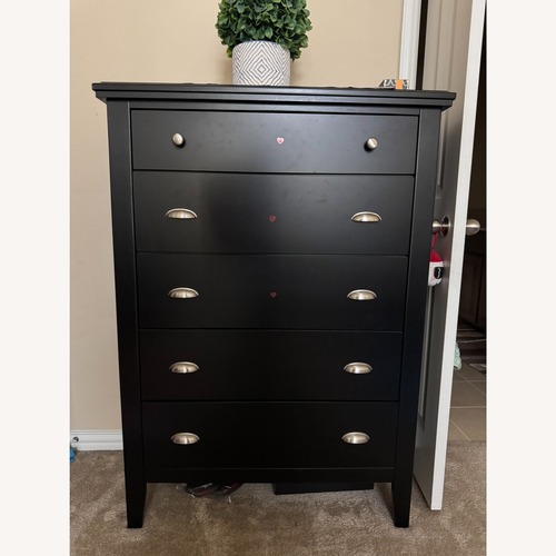 Used Ashley Furniture Braflin Black Wood Dresser for sale on AptDeco