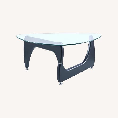 Used Black Glass Coffee Table for sale on AptDeco