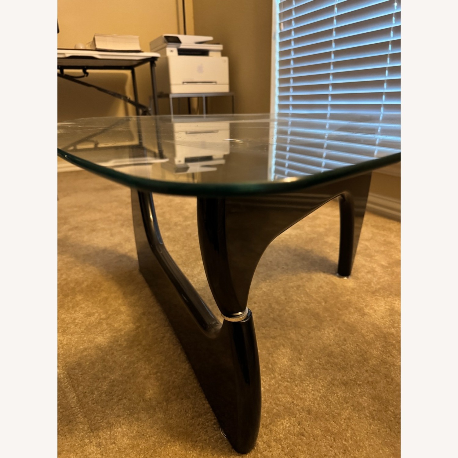 Black Glass Coffee Table - image-2