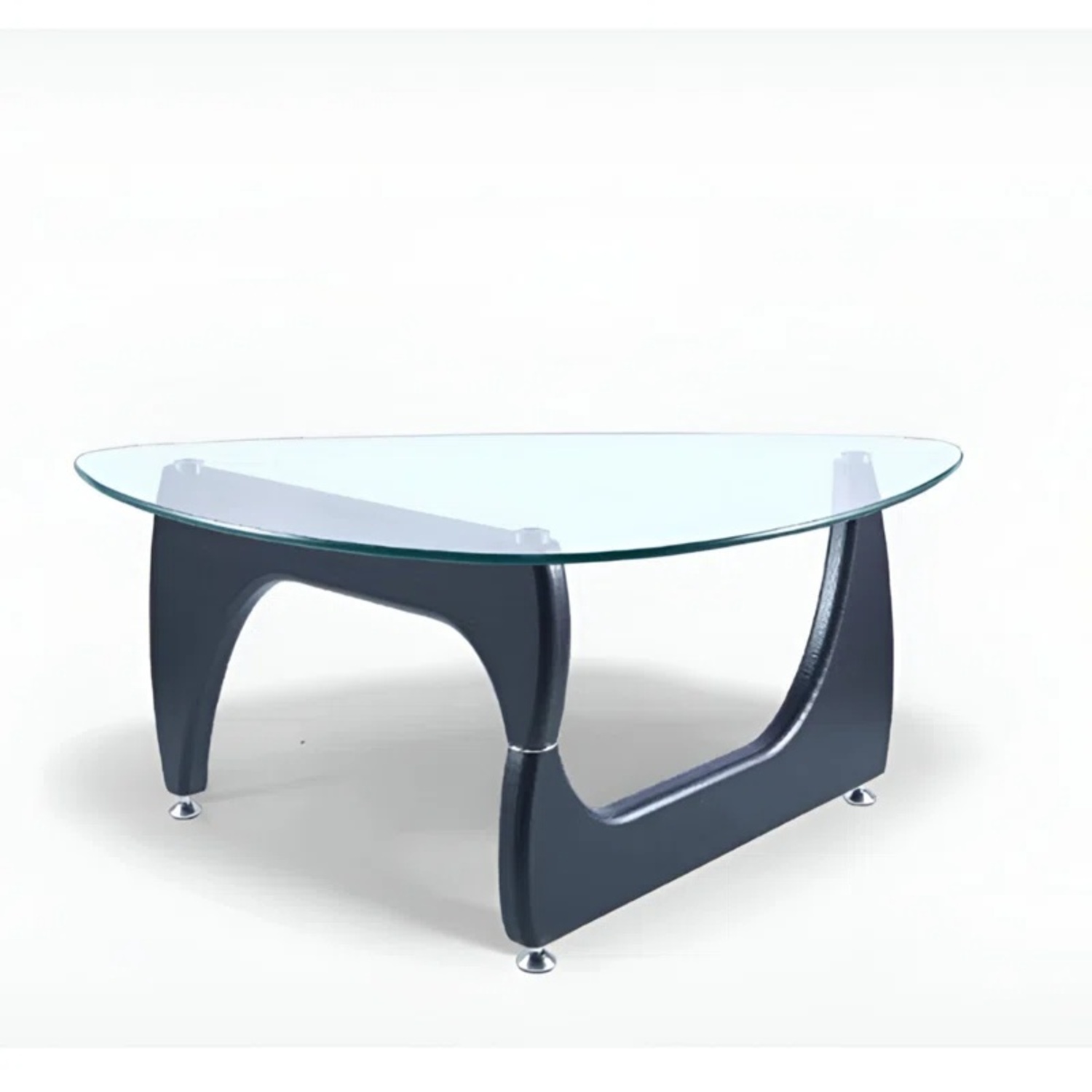 Black Glass Coffee Table - image-0