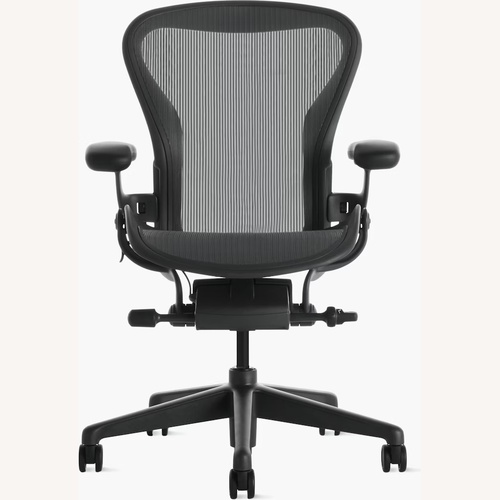 Used Herman Miller Aeron Dark Gray Fabric Office Chair for sale on AptDeco