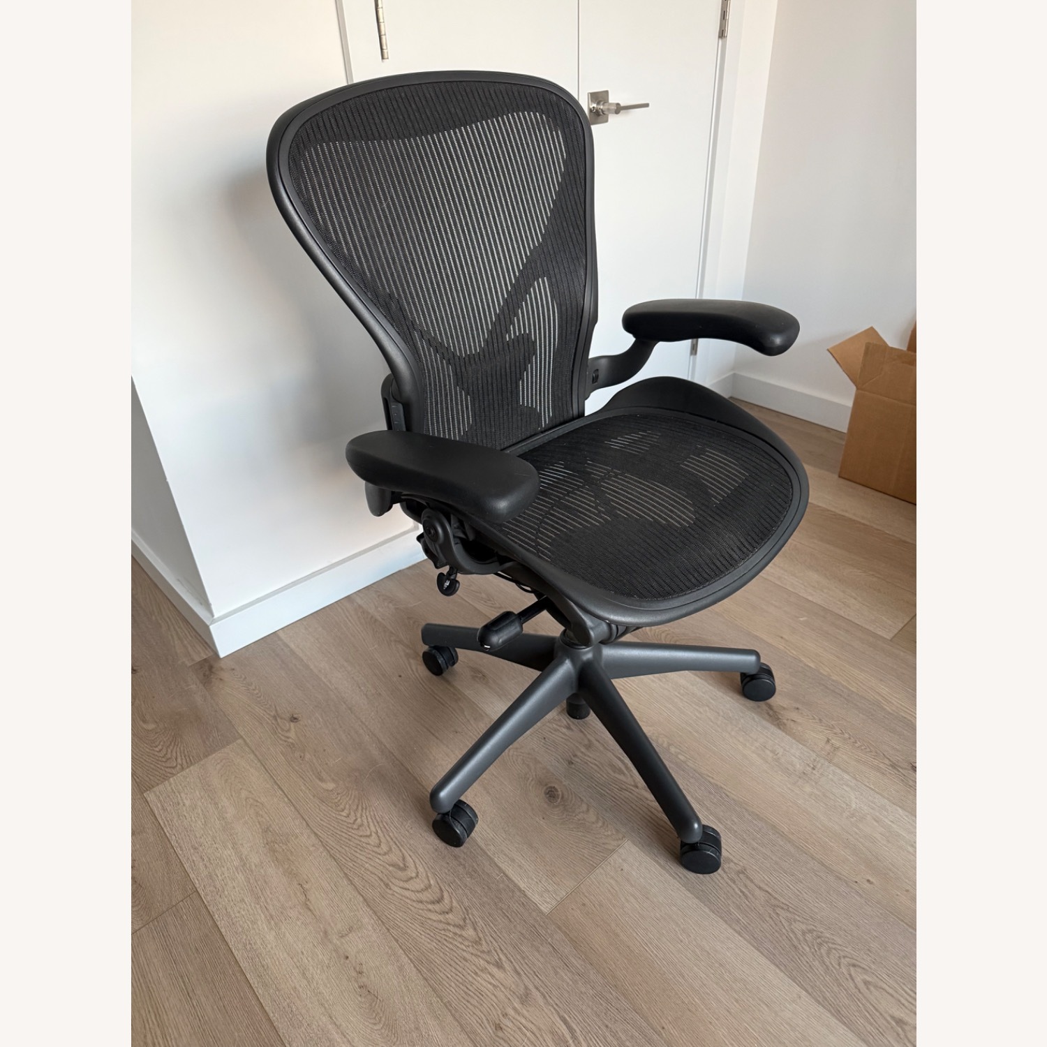 Herman Miller Aeron Dark Gray Fabric Office Chair - image-2