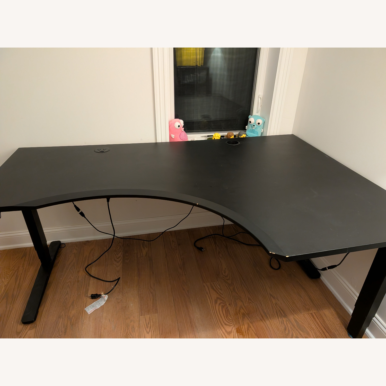 Black L-Shaped Standing Desk - image-3