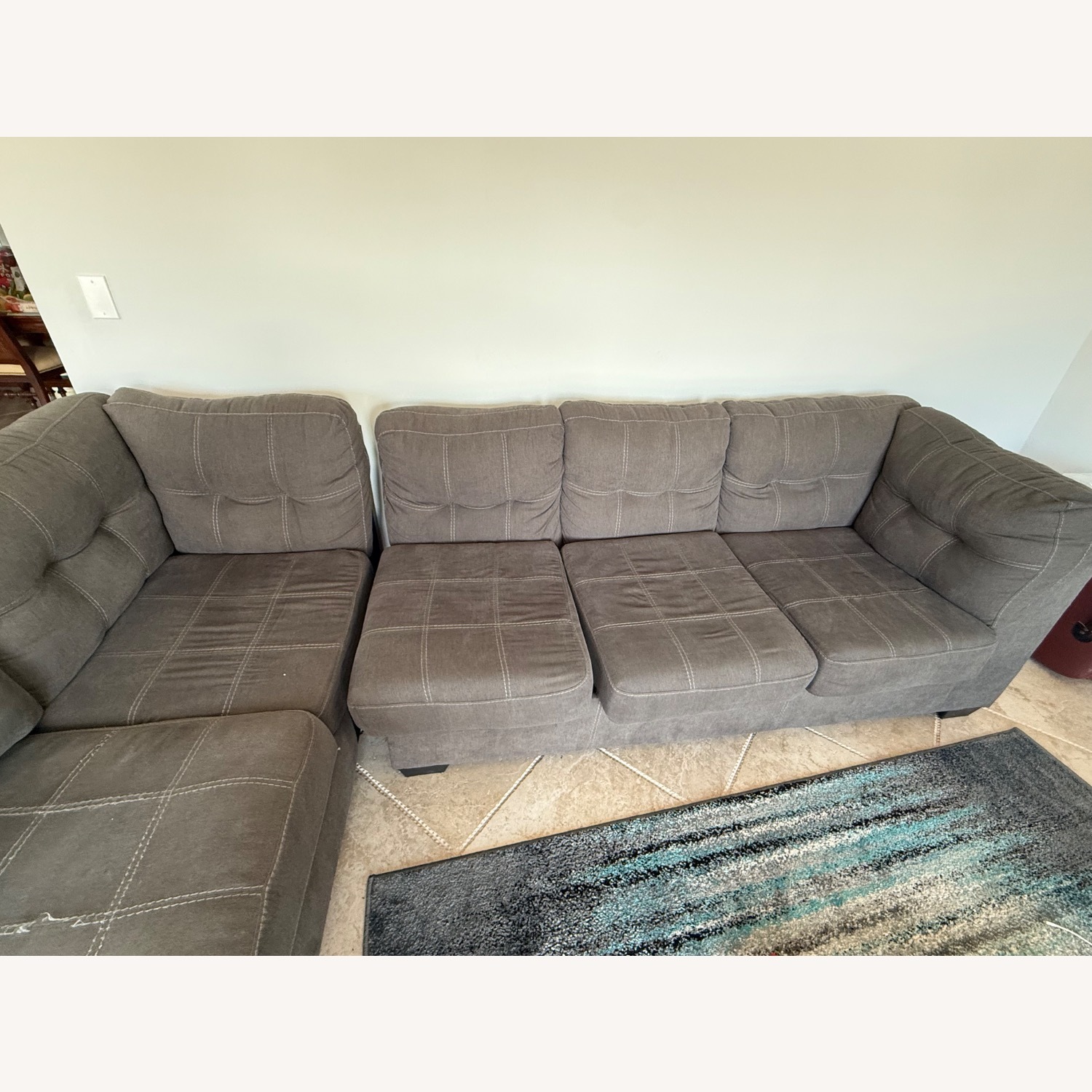 Ashley Furniture Dark Gray 2 Piece Sectional - image-2