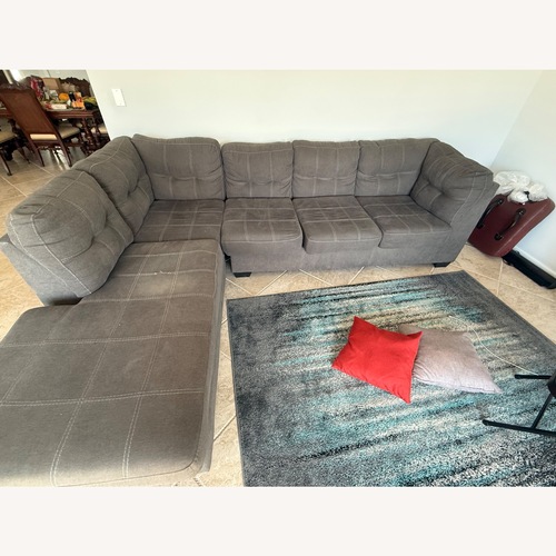 Used Ashley Furniture Dark Gray 2 Piece Sectional for sale on AptDeco