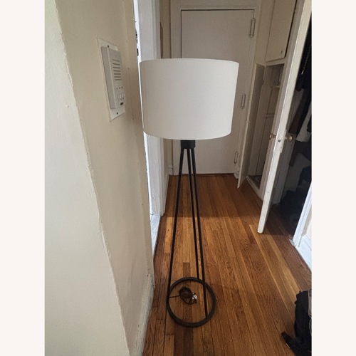 Used Higgins Black Metal Floor Lamp for sale on AptDeco