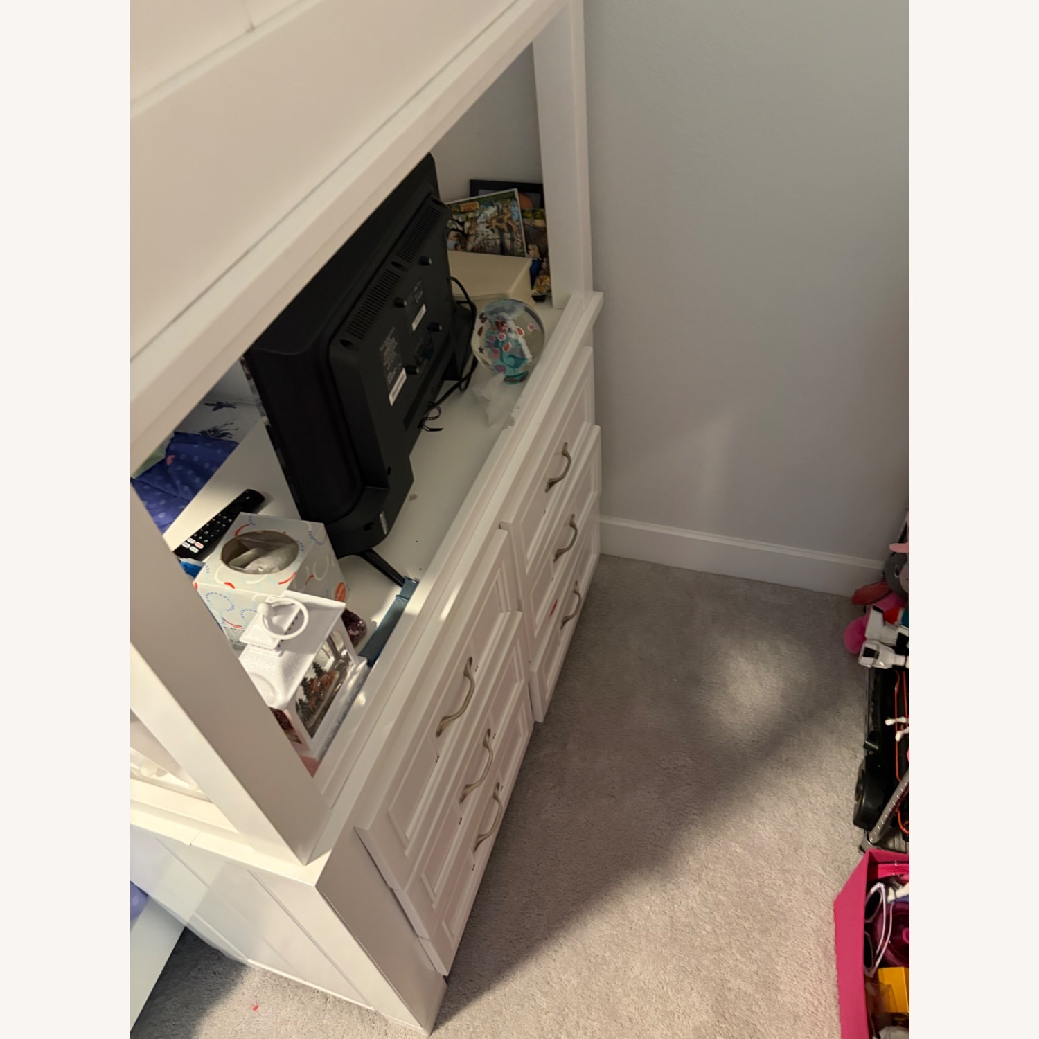 Rooms To Go Bunk Bed Twin Over Full White Wood - image-3