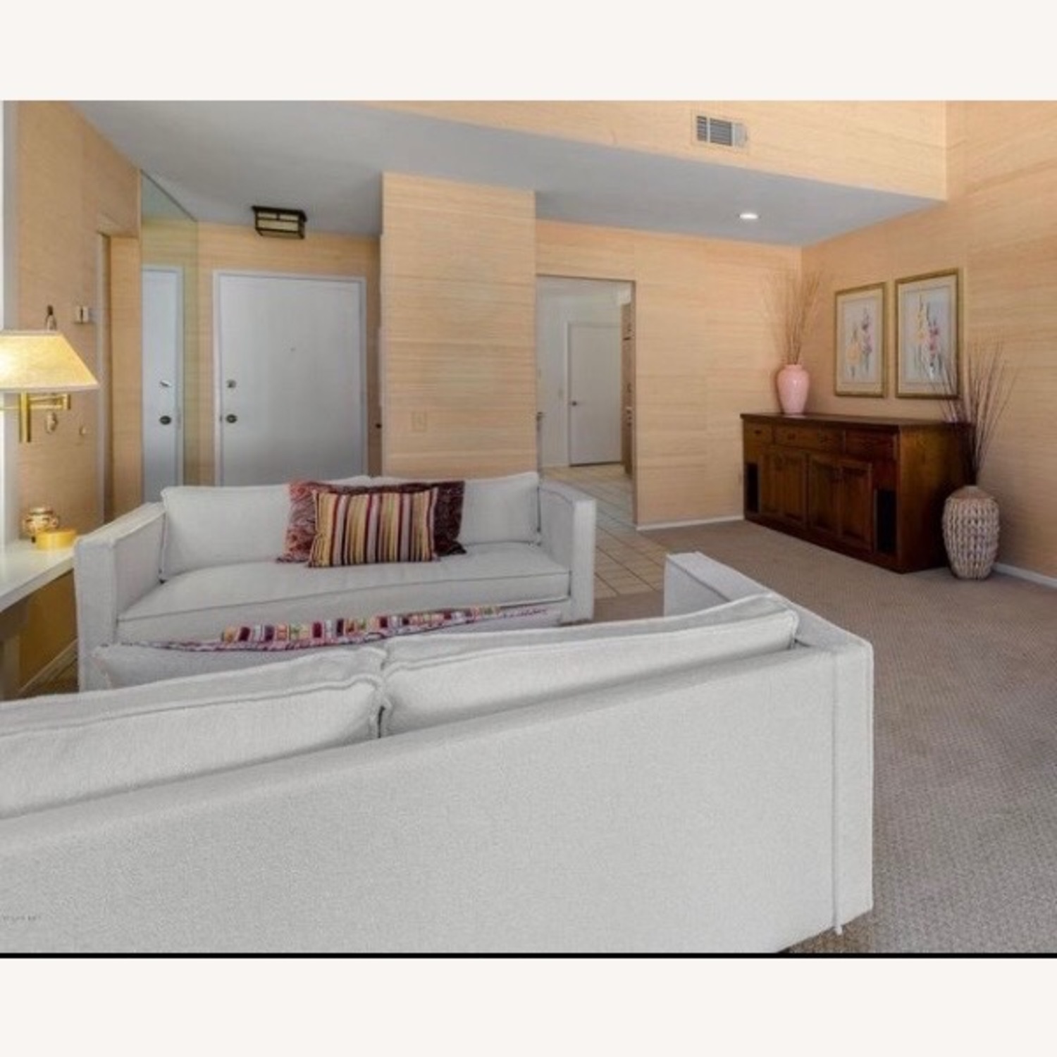 Joybird White 2 Seater Sofa - image-0