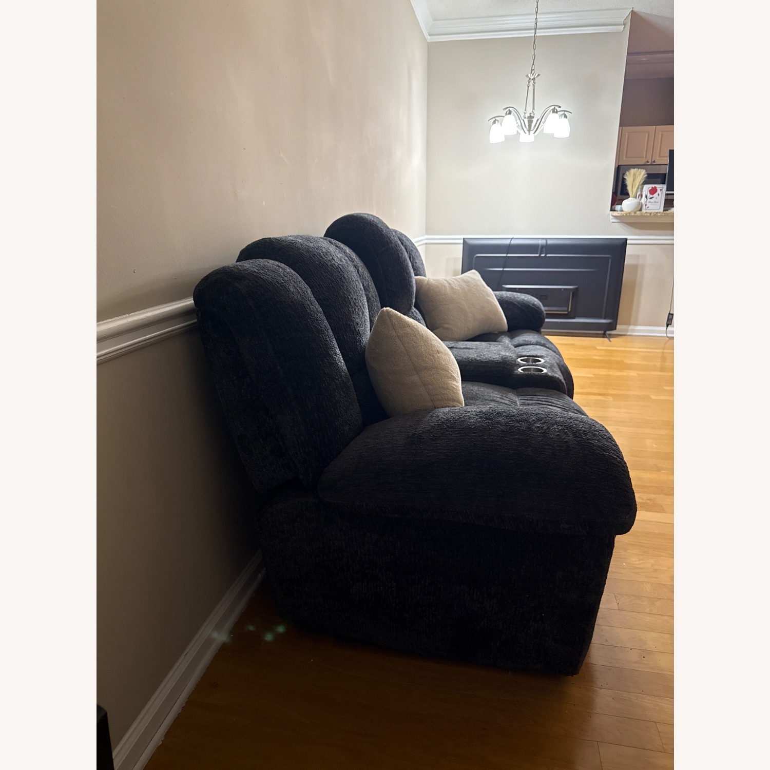 Best Home Furnishings Blue Fabric 2 Seater Sofa - image-3