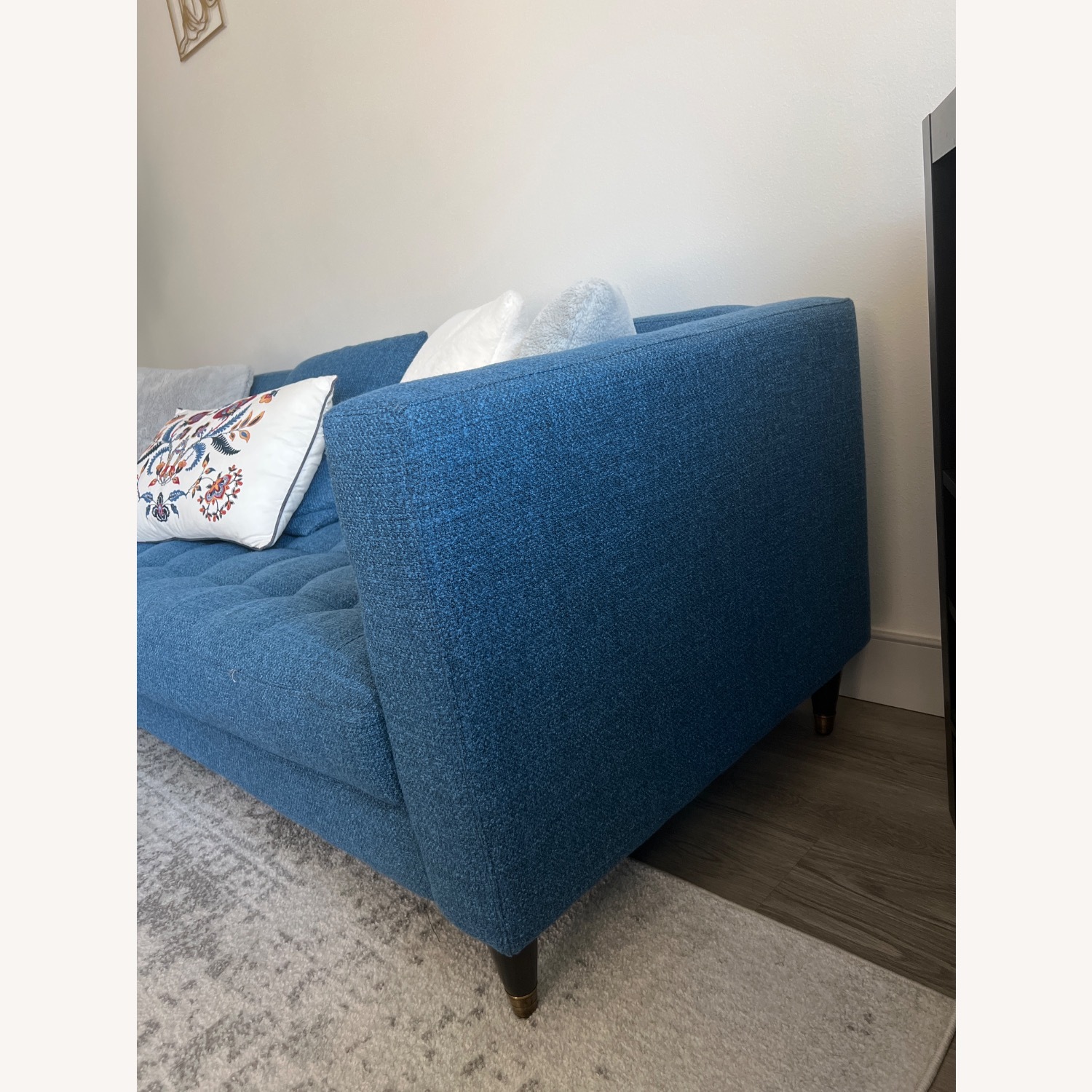 Living Spaces Blue 3+ Seater Sofa - image-3