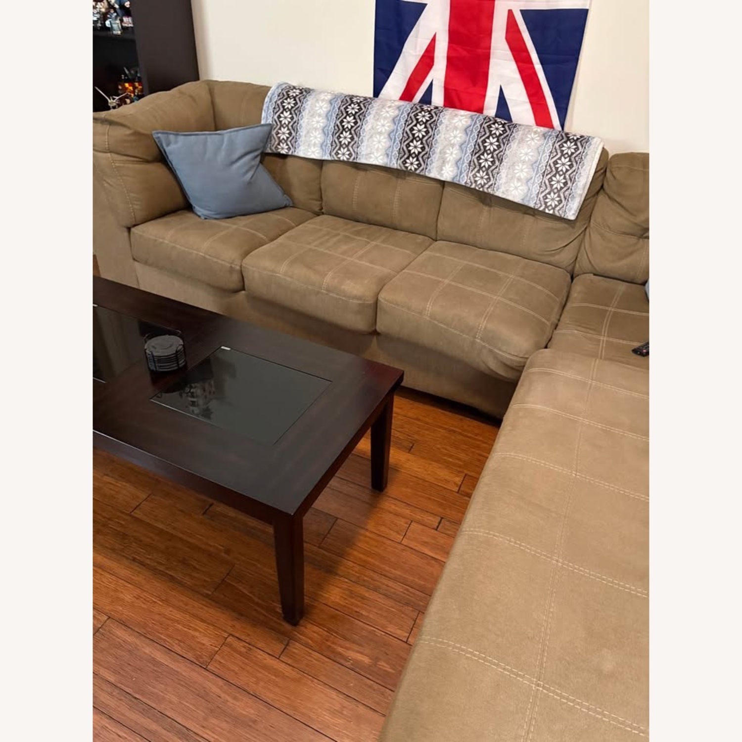 Ashley Furniture Light Brown 2 Piece Sectional - image-3